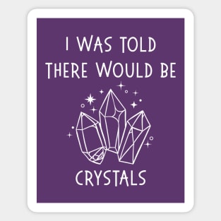 I Was Told There Would Be Crystals Pagan Wiccan Cheeky Witch® Sticker